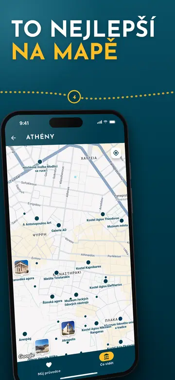 Athény – Mapa města