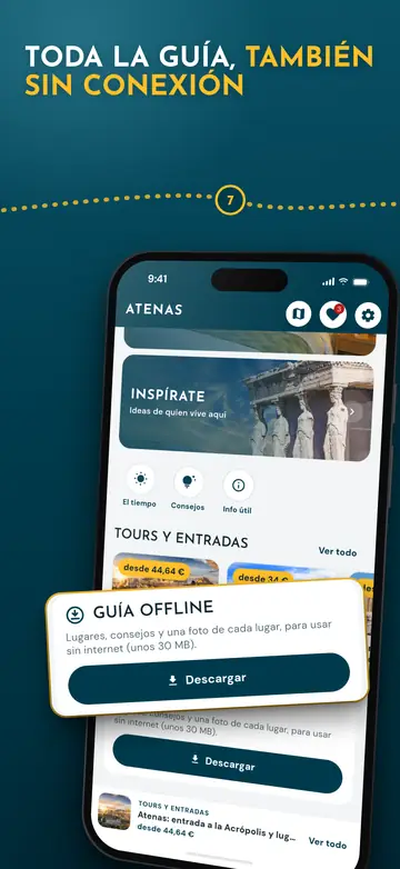 Atenas – Funciona sin conexión