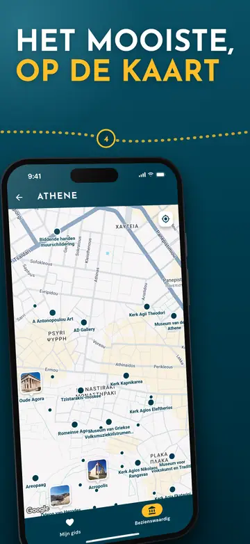 Athene – Kaart van de stad