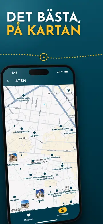 Aten – Karta över staden