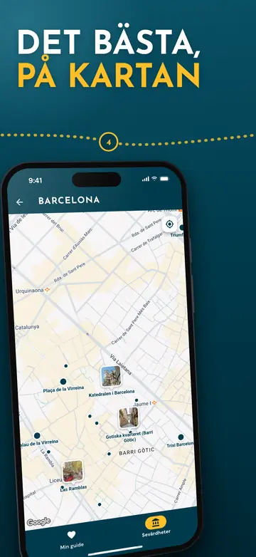 Barcelona – Karta över staden