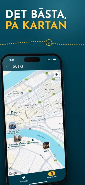 Dubai – Karta över staden