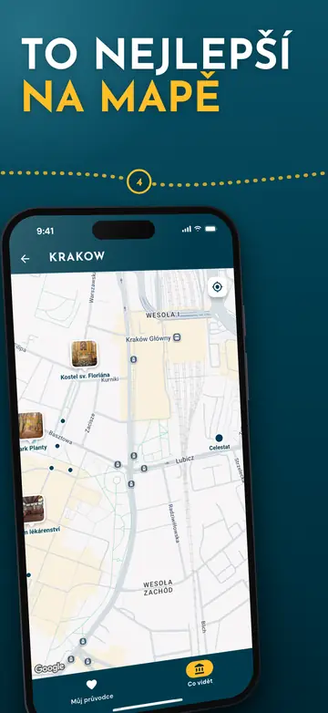 Krakov – Mapa města