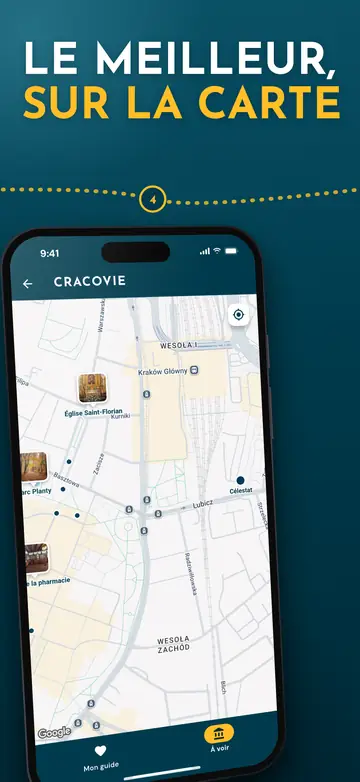Cracovie – Plan de la ville