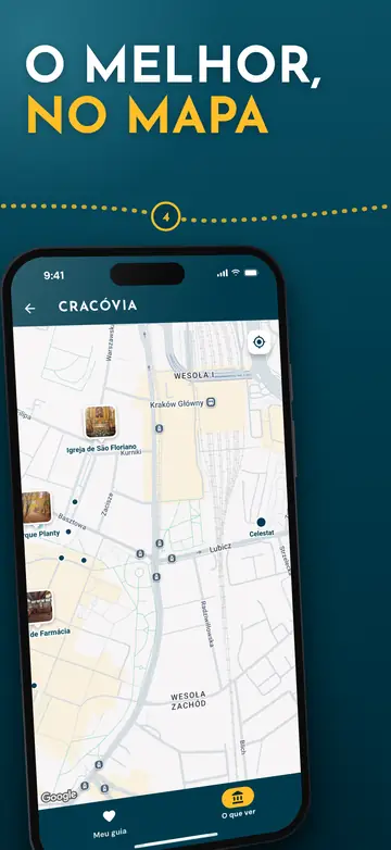 Cracóvia – Mapa da cidade