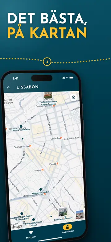 Lissabon – Karta över staden