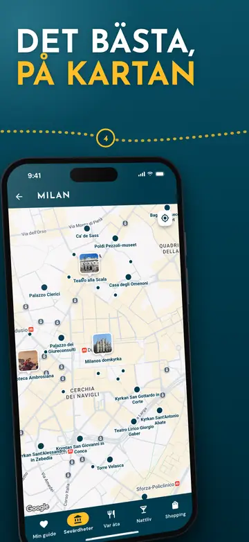 Milano – Karta över staden