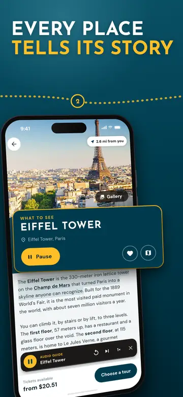 Paris – Audio guide in their language