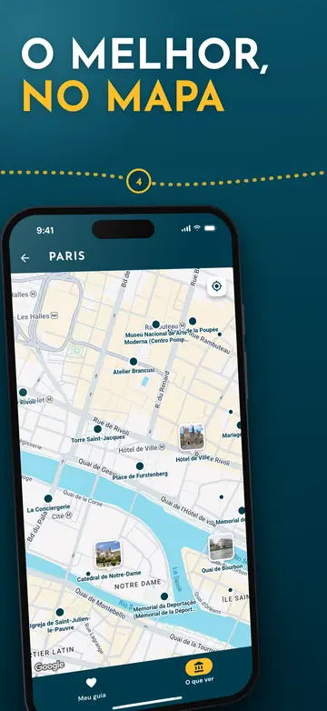 Paris – Mapa da cidade