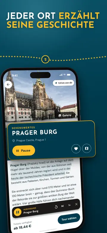 Prag – Audioguide in ihrer Sprache