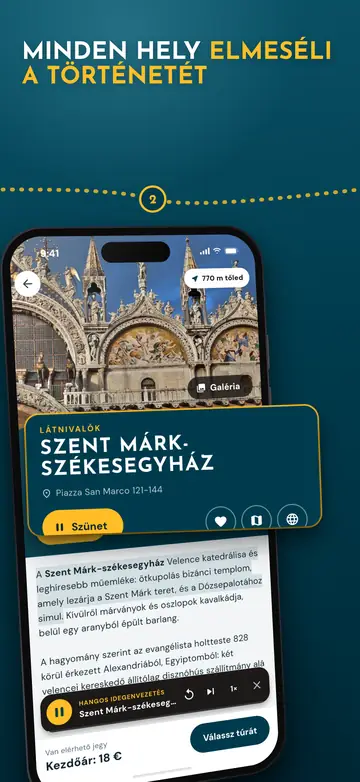 Velence – Audio idegenvezetés a saját nyelvükön